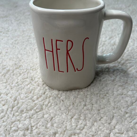 Rae Dunn Other - Rae Dunn Artisan Collection Mug "Hers" Red Writing